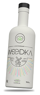 Weedka: cannabis wodka in een opvallende fles