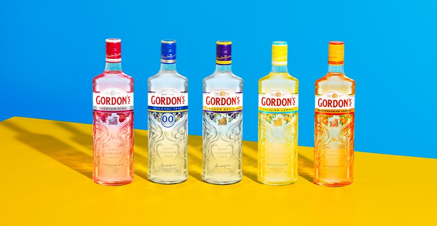 Verschillende Gordon's Gin soorten