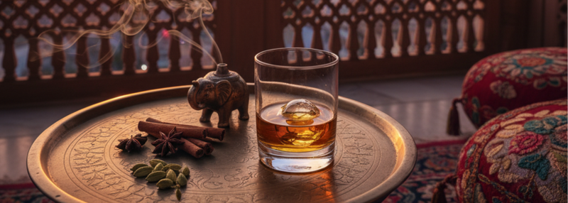 Indiase whisky drinken