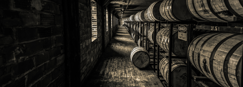 Rijping van whiskey 