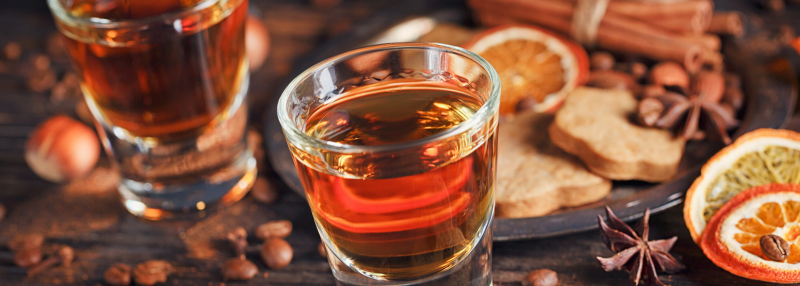 Sterke drank na maaltijd